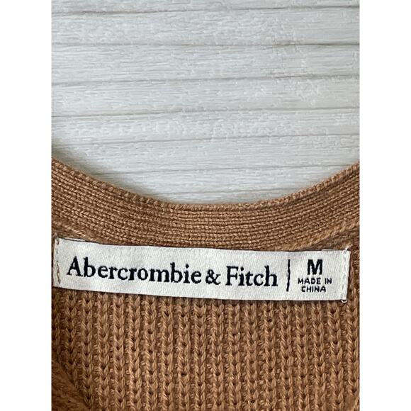Abercrombie & Fitch Tank Top Womens Medium Brown Button Front Knit Cami - Picture 5 of 9